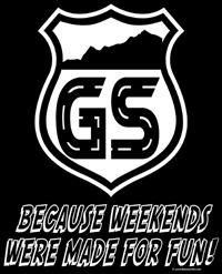 BEEMER GS t-shirt "GS - BECAUSE WEEKENDS WERE MADE FOR FUN!"